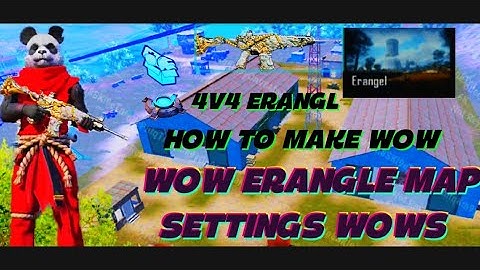 How to Make Wow Erangle Map Settings | Wow Erangle Map Settings | Wow Blue Zone Settings | PUBGM