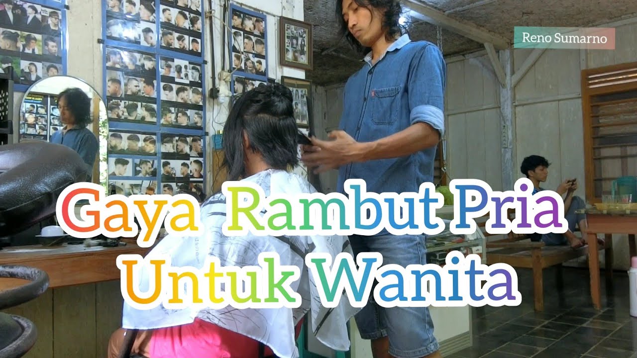 Wanita Pengin Cukur Model Pria dan Hasilnya ya begini.