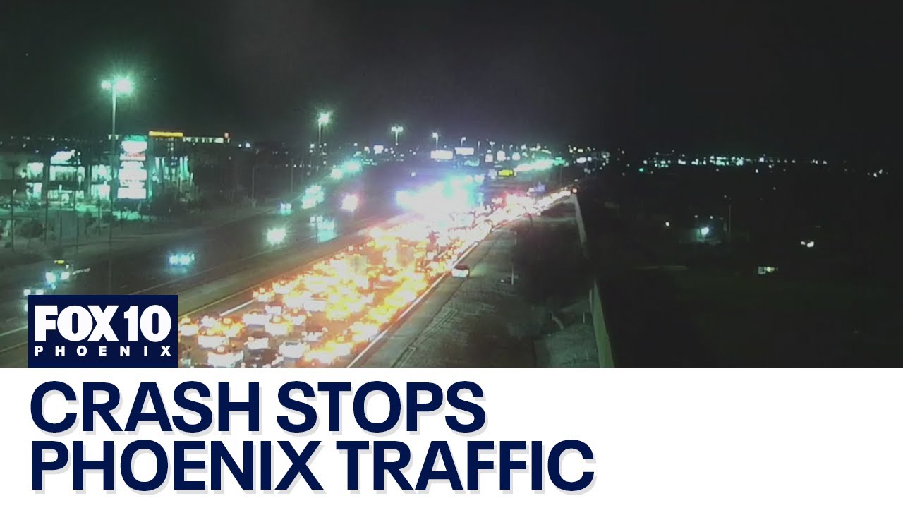 Major traffic backup on I-10 in Phoenix - YouTube