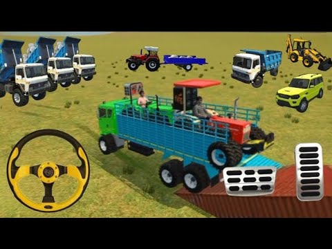 Backhoe Loader JCB Simulator Gameplay - Indian Vehicle Truck JCB Driving - Android Gameplay