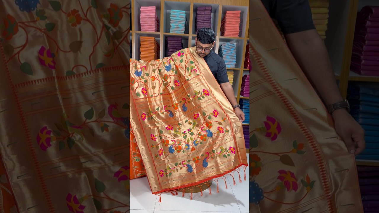 Pure Silk Kanchipuram Full Weaving Wedding Special Paithani Saree