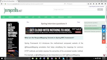 What are the RequestMapping Variants in Spring MVC framework? | javapedia.net