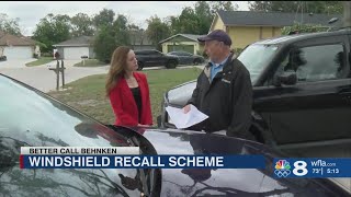 Beware of calls about a windshield replacement "recall"