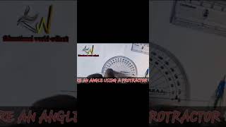 How to measure angles with the use of a protractor.