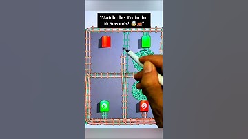 Match the Train in 10 Seconds! 🤯🚂 #shorts #puzzle #game #foryou #fyp #tiktok