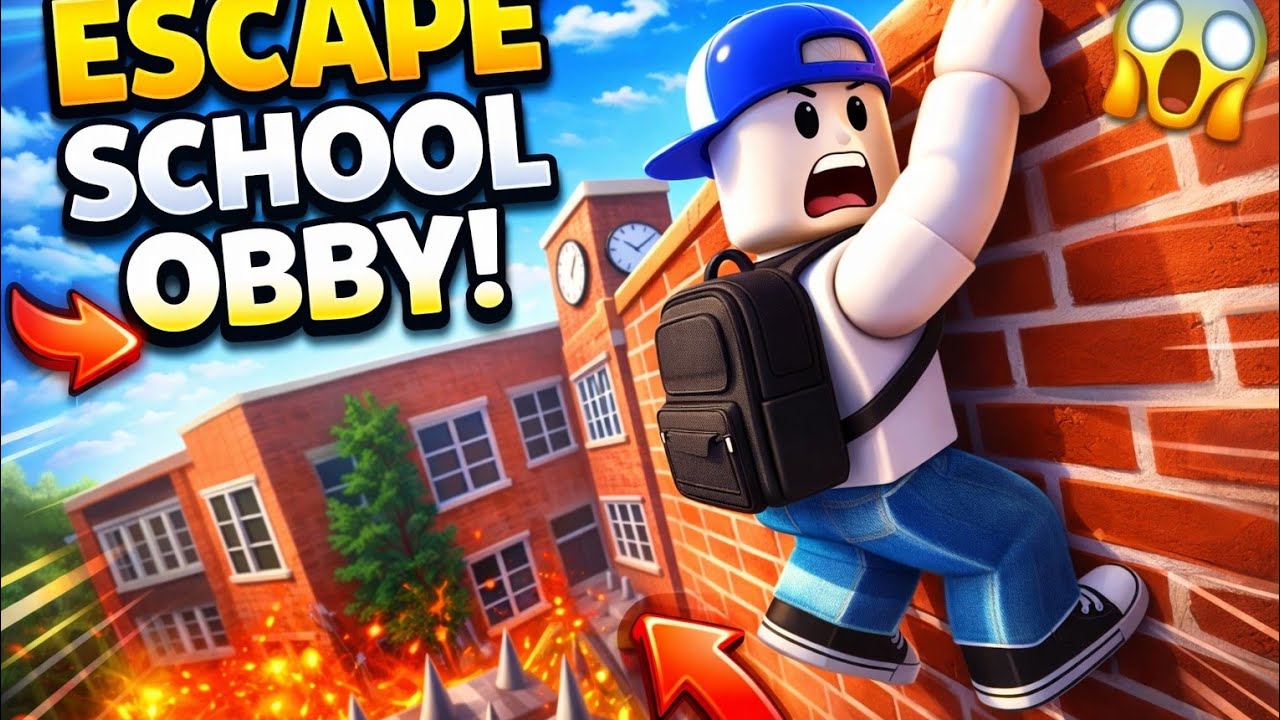 🗿🗿ESCAPE SCHOOL OBBY! 😱 Can I Escape This Impossible School?! (Roblox)🔥🔥🔥