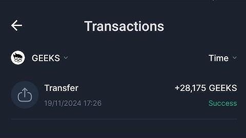How to Withdraw #Geeks to ONUS Wallet