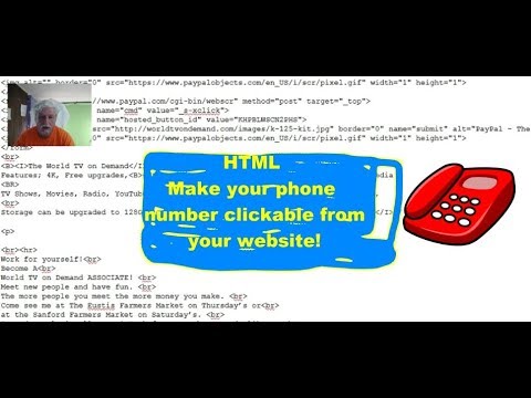 How to make your Phone Number dial from your website HTML code - YouTube