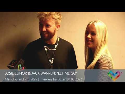 Interview med Josie Elinor og Jack Warren ("Let me go") | Dansk Melodi Grand Prix 2022