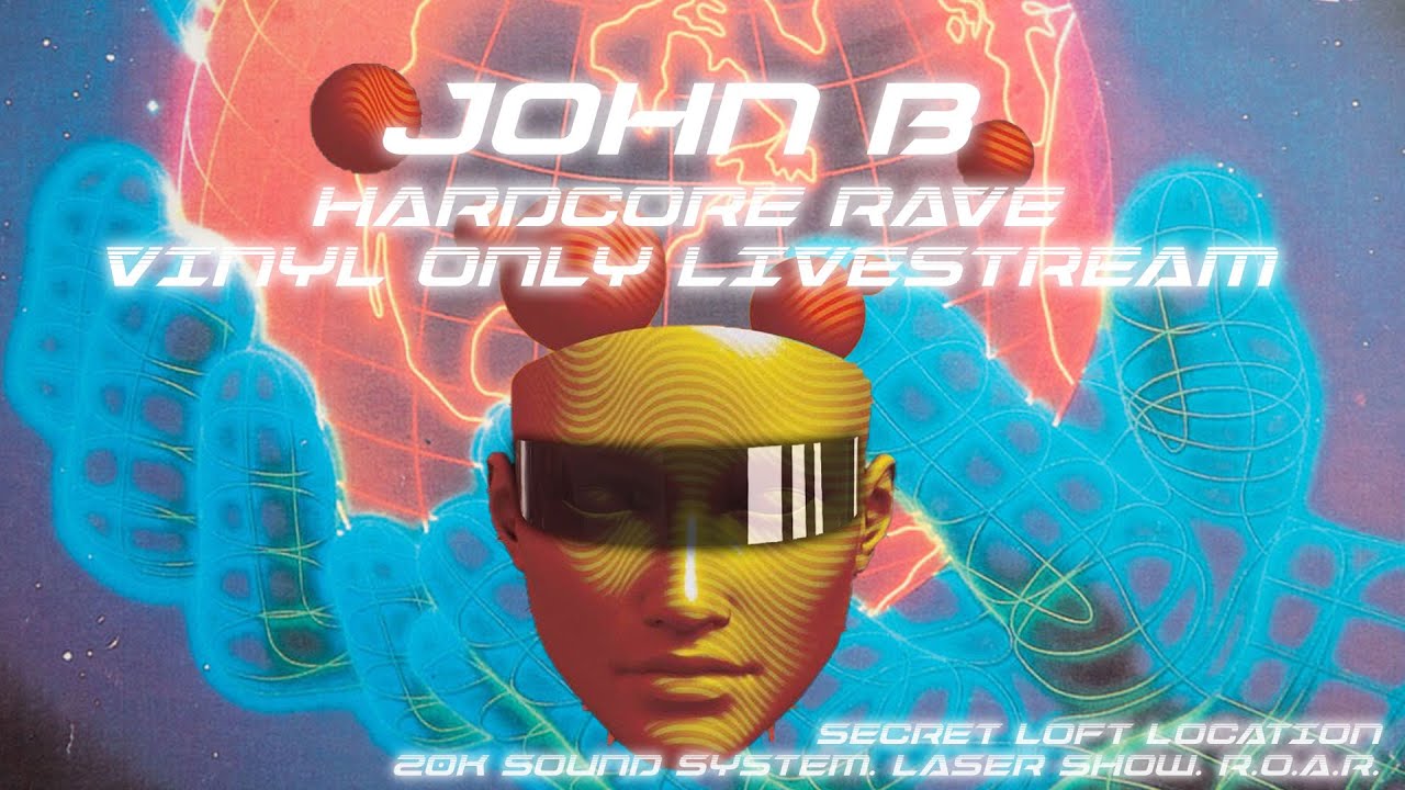 Classic Warehouse Rave / Hardcore Late 80s/Early 90s VINYL ONLY JOHN B Livestream DJ Set [22.08.21]