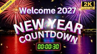 Happy New Year 2027 Countdown 🎆 FREE to Use | 30 to 0