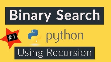 Binary Search Algorithm using recursion python implementation.