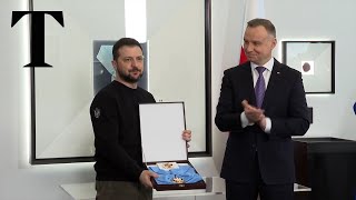 Zelensky receives the Order of the White Eagle