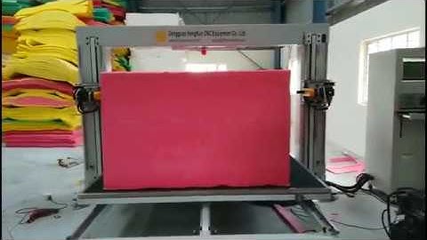 CNC Horizontal Oscillating Blade  cutting machine (with  rotating machine)