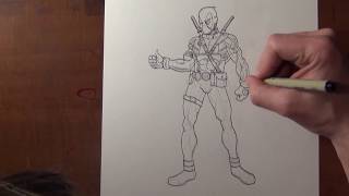 How to Draw Deadpool - Dredfunn Draws
A How To series on drawing and painting hosted by Dredfunn
In this episode you will learn to drawn the Merc with a mouth, everybodys favorite...Deadpool!
Comics are now available for $5 T-shirts are available of all my works for $25 and Prints for $10 + shipping where local pick up not available. http://www.dredfunn.com/ https://www.facebook.com/dredfunn
If you like my work please help me by being a patron of my work. A little from you means the world to me How to Draw Deadpool - Dredfunn Draws