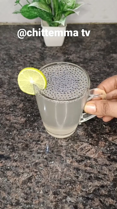 Sabja seeds & Lemon Juice drink | fat cutter drink | Sabja seeds sharbat #sabja #sabjaseeds #fatloss