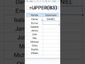 Convert text to all capes in google sheet