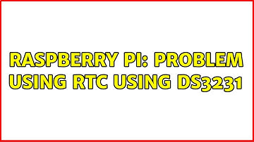 Raspberry Pi: Problem using RTC using ds3231