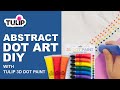 Abstract dot art sweater with 3d dot paint 