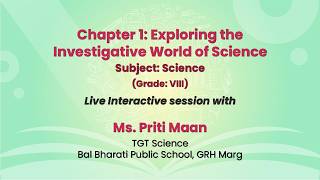 NCERT Chapter 1: Exploring the Investigative World of Science   Subject: Science   Grade: VIII  Live screenshot 2