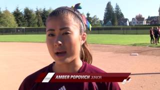 Softball fall practice