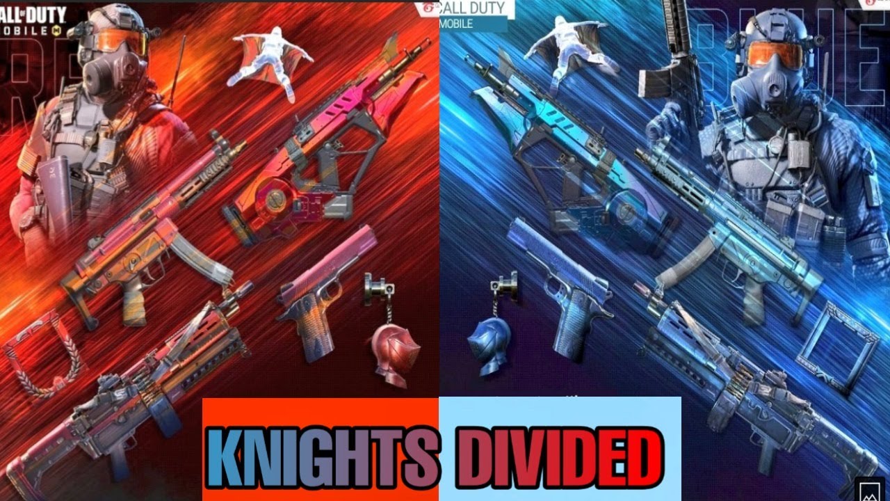KNIGHTS DIVIDED ALL FREE SKINS COMING IN CALL OF DUTY MOBILE IN GAME FOOTAGE