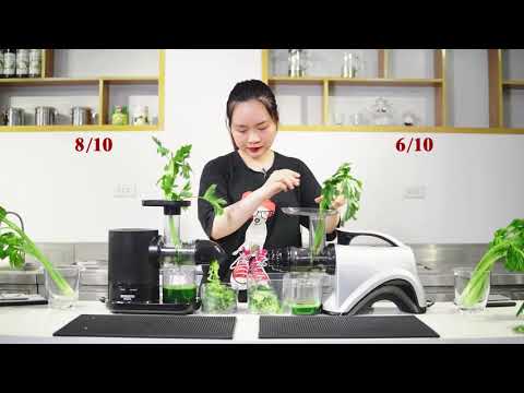 Video Thử ép cần tây cùng hai máy ép chậm trục ngang Foresto... - youtube