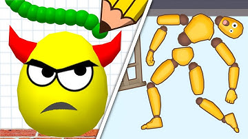 Draw To Smash vs Ragdoll Break|🟩🥑💚🥑🟩| All Level Gameplay Android iOS QW2511