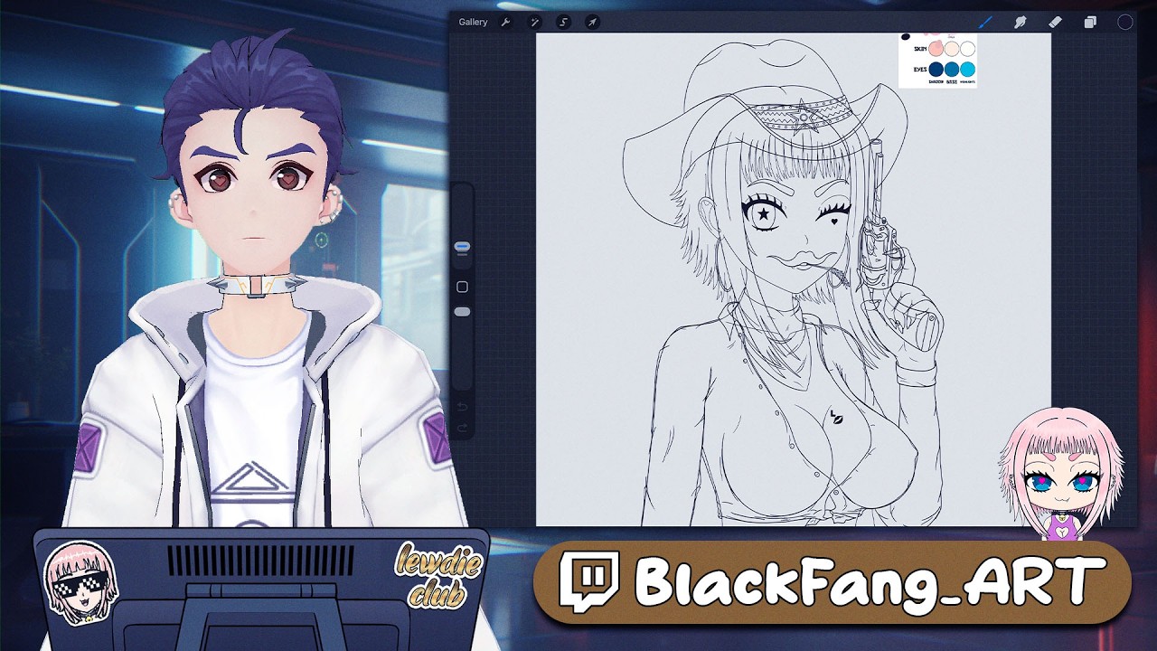 🤠 Coloring Cowboy Momoko – Yeehaw Phase Activated | 18+ | !merch