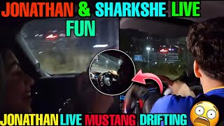 Jonathan & Sharkshe Live Fun || Jonathan Live Mustang Drifting 😮 || #godlike #jonathan
