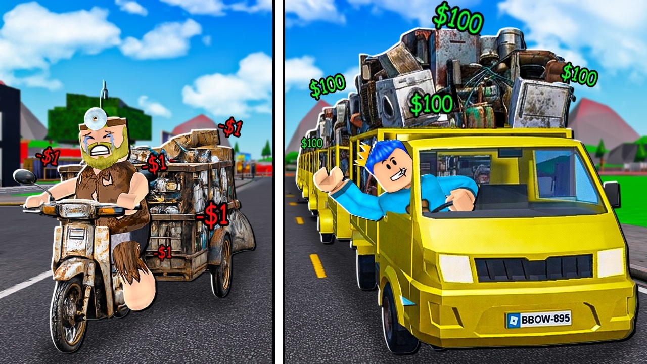 AKU DAN PAK UNAT JADI PENJUAL SAMPAH RONGSOK DARI MISKIN SAMPAI JADI KAYA DI ROBLOX!!