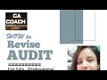 How to revise CA Final Audit