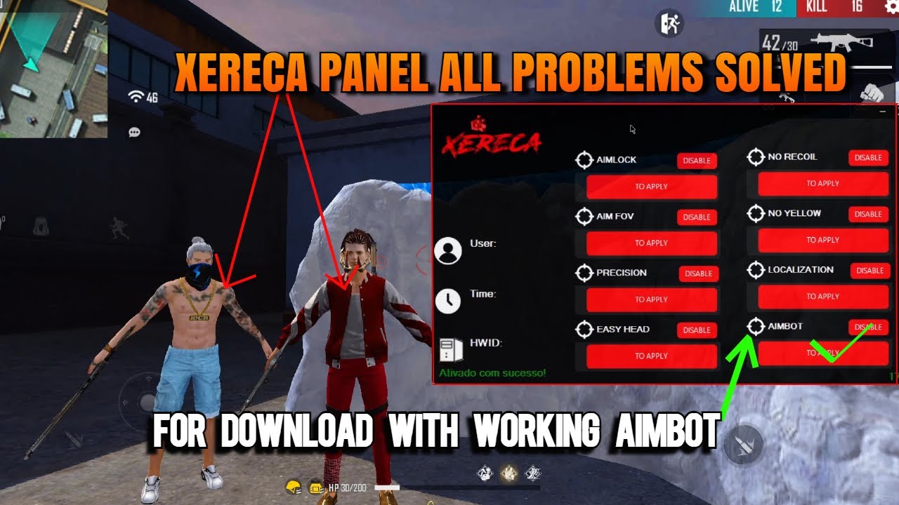 COMBO XERECA PANEL - download | panel problems SOLVED | PAINEL aimbot not working solved | free fire