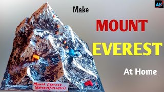 1 September 2022 Making A Mount Everest Model With Wast Thermocol