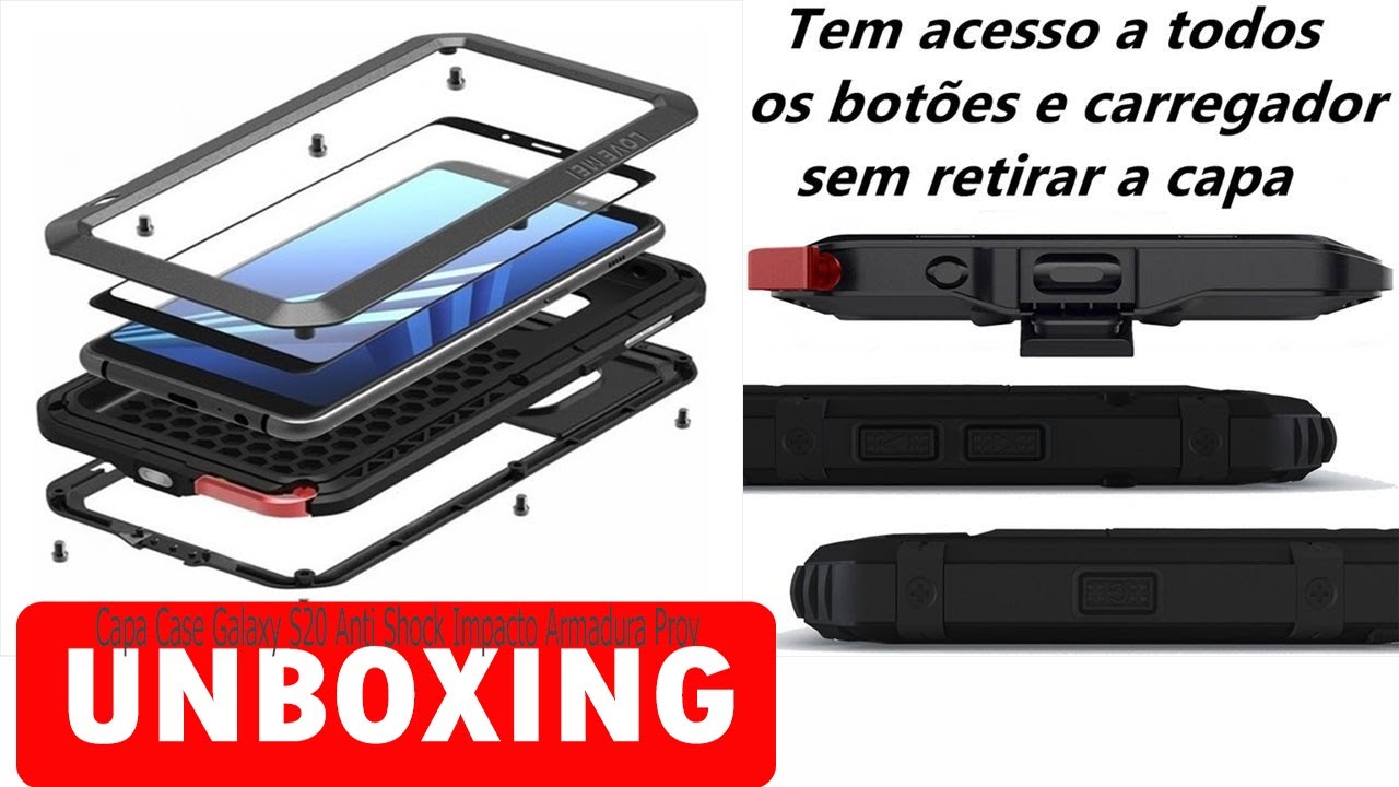 Capa Case Galaxy S20 Anti Shock Impacto Armadura Prova (UMBOXING) - YouTube