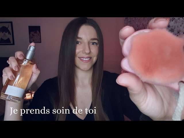 ASMR ♡ Je prends soin de toi (Attention personnelle, dégustation de fraises, thé, soin du visage..)