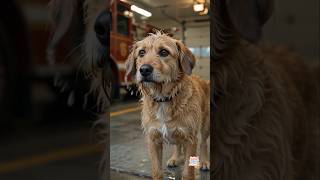 This Stray Dog Walked Into a Fire Station… Then Never Left 🐶🚒❤️