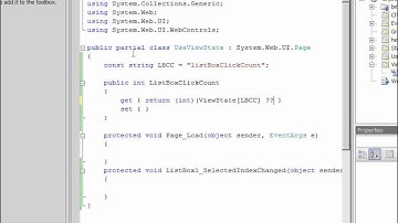 12 Explicit use of ViewState