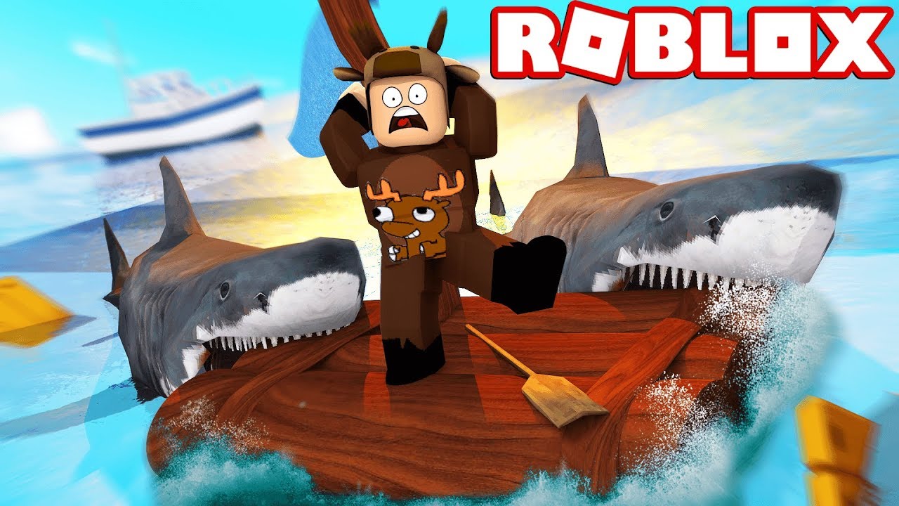 Survive A Shark Attack In Roblox Roblox Shark Bite Youtube - jaws shark attack in roblox escaping jaws