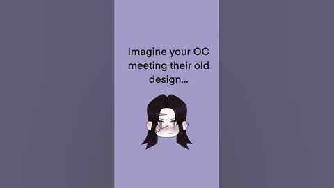 My OC Meets Her Old Design #oc #originalcharacter #ocs #originalcharacters #art #artshorts #artist