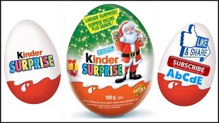 Kinder Surprise Eggs Opening Christmas Special