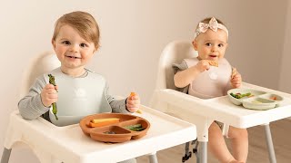 Simplify Mealtime with KeaBabies 3-Pack Prep Silicone Suction Plates!