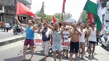 PHE daily wagers protest for release of pending salary