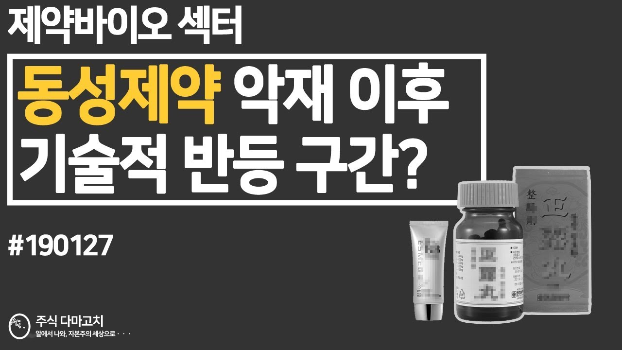 [관심종목] 동성제약 차트분석 악재 이후 반등중인가? 기술적반등? 주식공부!