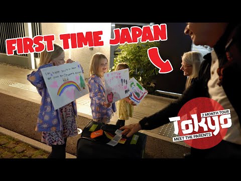 Their Grandparents Flew to Japan to see them!