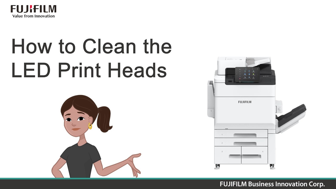 How to Clean LED Print Heads for ApeosPro - YouTube