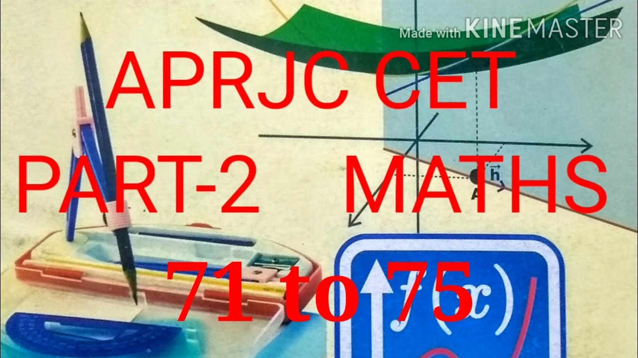 APRJC CET MATHS 2018 QUESTION PAPER