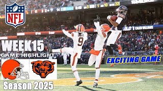 Bears vs Browns | Week 15 Full Game Highlights | NFL 2025