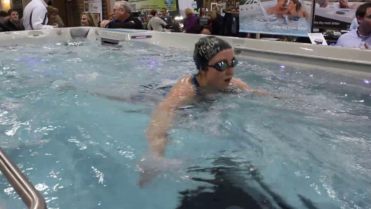 Endless Pools E700 Fitness System 17' swim spa at IHT booth