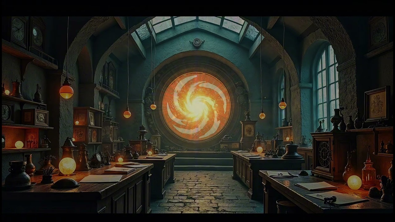 Ancient Magic Classroom Soundscape 🧙 Alchemy Lab & Portal Music for Study and Creative Flow – 1 Hour